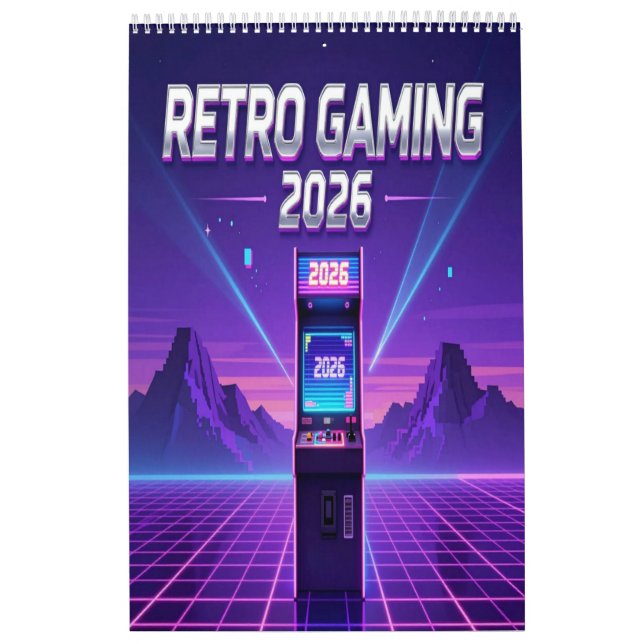 Calendário Retro Gaming 2026 Calendar (Capa)