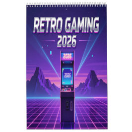 Calendário Retro Gaming 2026 Calendar
