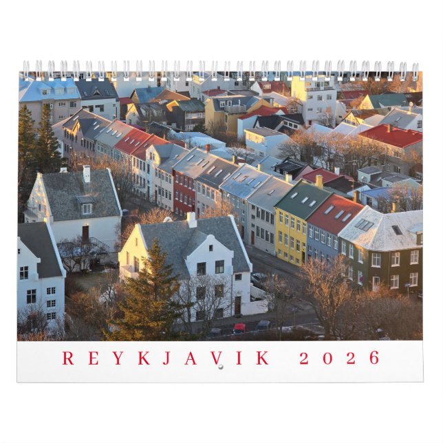 calendário Reykjavik 2026 (Capa)