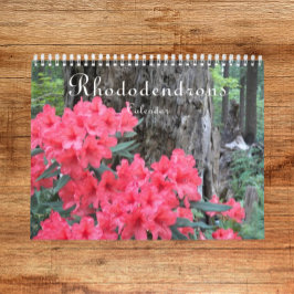 Calendário Rhododendrons coloridos Fotografia oral