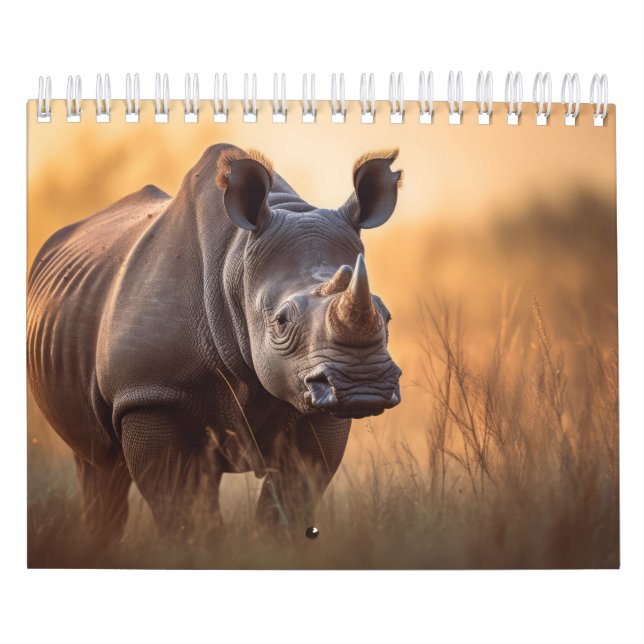 Calendário Rinoceronte na natureza (Capa)