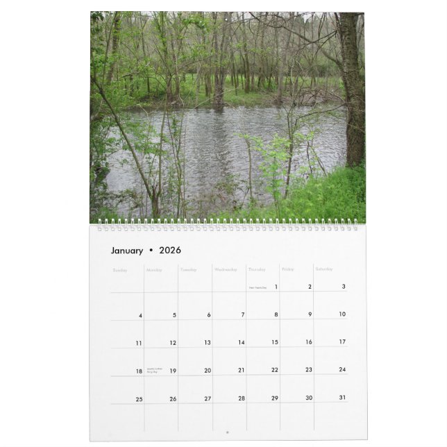 Calendário Rios & córregos 2010 (Jan 2026)