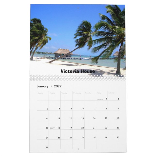 Calendário Ritmo 2013 de Belize Calander (Jan 2027)