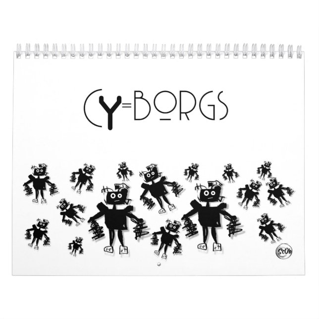 Calendário Robô Cyborg (Capa)
