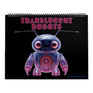 Calendário Robôs Translúcidos