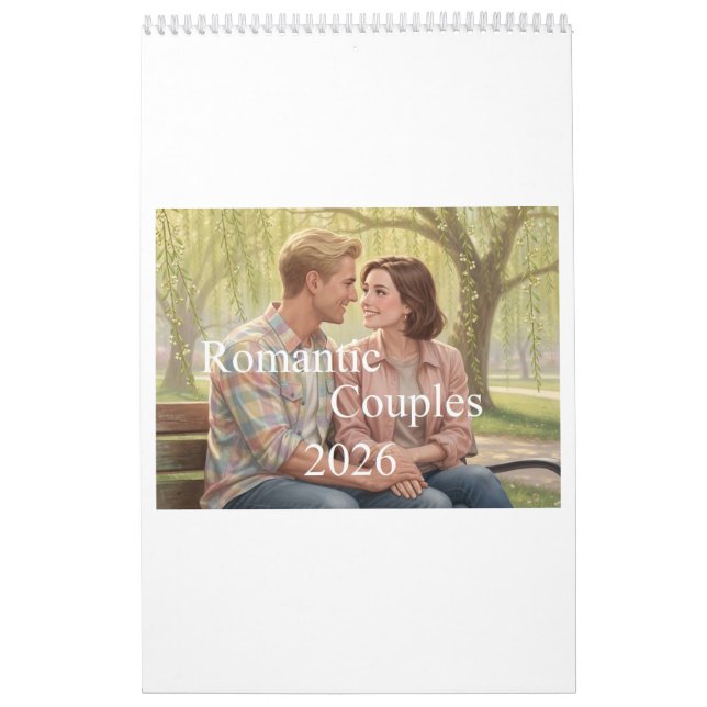 Calendário Romantic Couples Calendar 2026 01B (Capa)