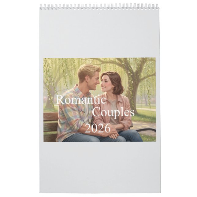 Calendário Romantic Couples Calendar 2026 02B (Capa)