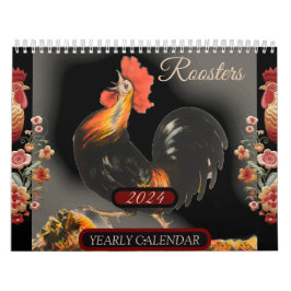 Calendário Róosters Natureza Aves de Caça