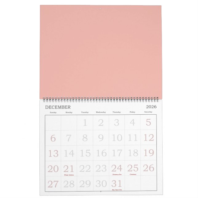 Calendário Rosas bonitas (Dez 2026)