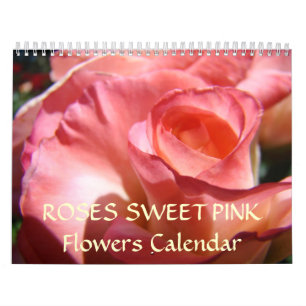 Calendário ROSAS DOCES ROSAS PINK FLOWERS