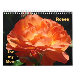 Calendário Rosas personalizados para Meus Jardins Florais da