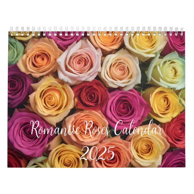 Calendário Rosas românticos (Capa)