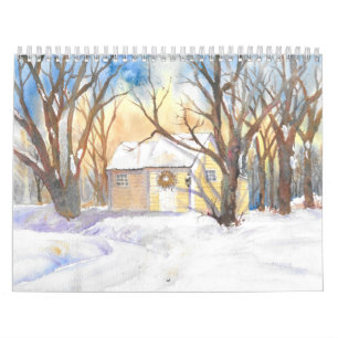 Calendário Roseann Meserve Watercolor Artist 2021 Calendar