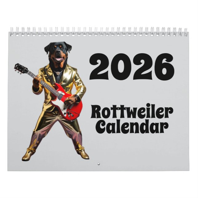 Calendário Rottweiler Calendar (Capa)