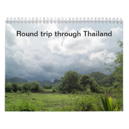 Calendário Round trip through Thailand