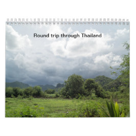 Calendário Round trip trough Thailand
