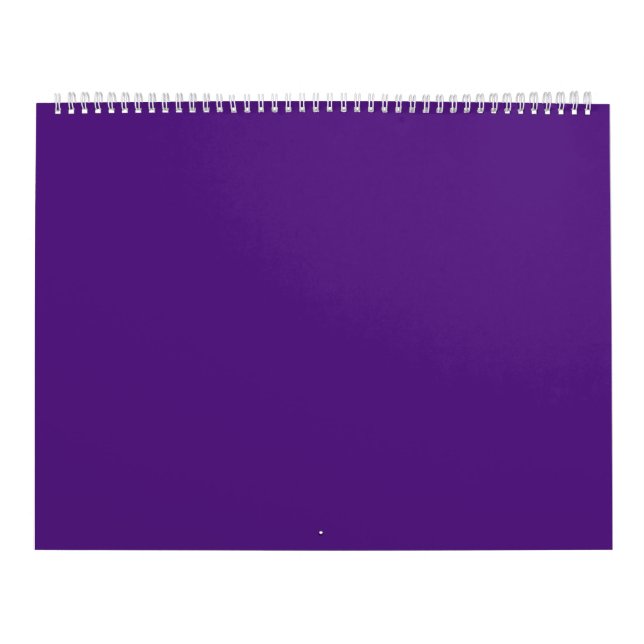 Calendário Roxo Real #52187E, Roxo Cinzento (Capa)