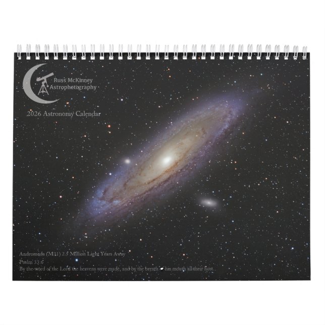 Calendário Russ McKinney's 2026 Astrophotography Calendar (Capa)