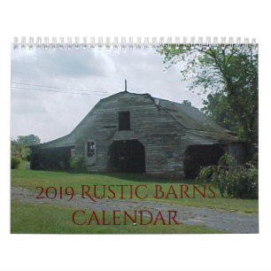 Calendário Rustic Barns 2019 Antigo