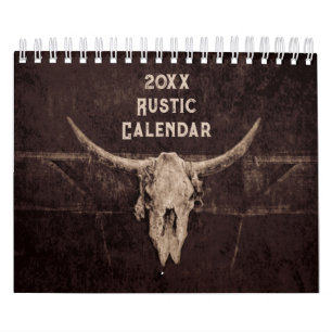 Calendário Rustic Vintage Country Fazenda Art 2024