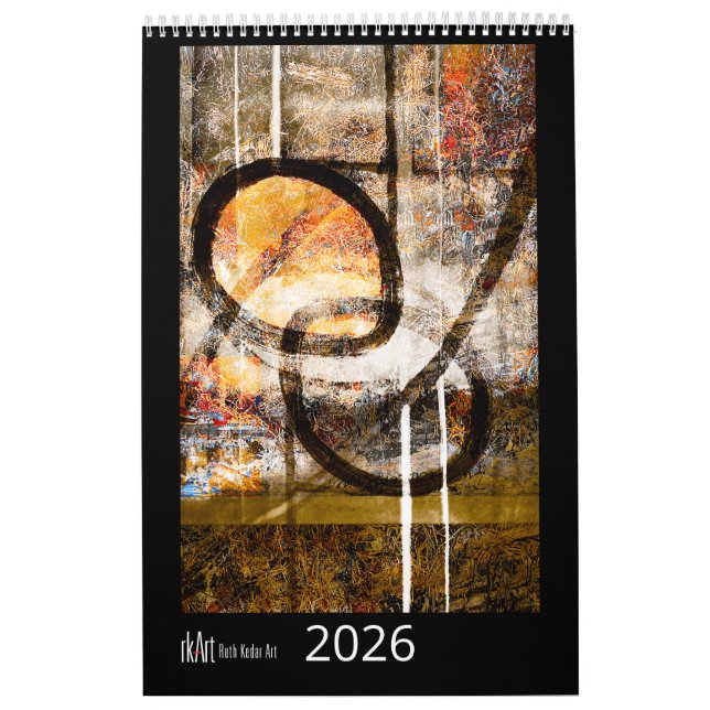Calendário Ruth Kedar Art Calendar 2026 in Black (Capa)