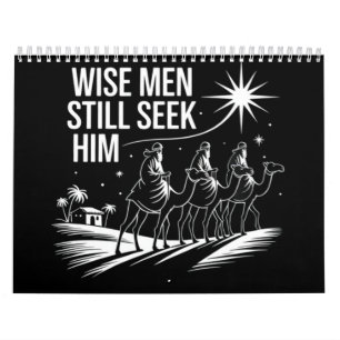Calendário Sábios Homens Ainda O Buscam Natal Cristão Jesus