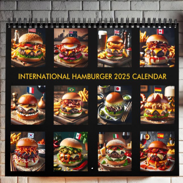 Calendário Sabor do Mundo: 2025 Hambúrgueres Internacionais (Criador carregado)