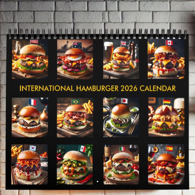 Calendário Sabor do Mundo: 2026 Hambúrgueres Internacionais (Criador carregado)