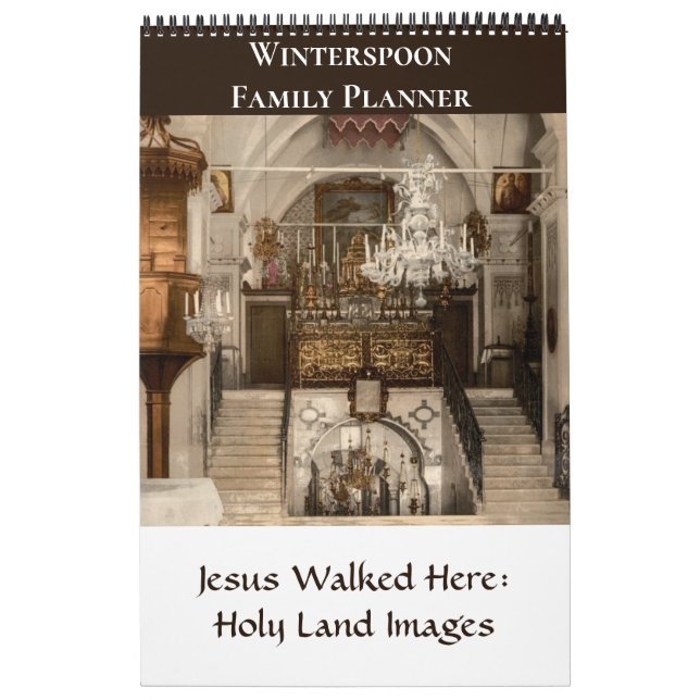Calendário Sacred Sites in the Holy Land Calendar (Capa)