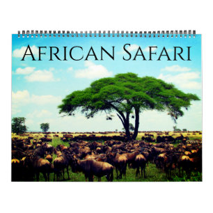Calendário safári africano 2027 grande