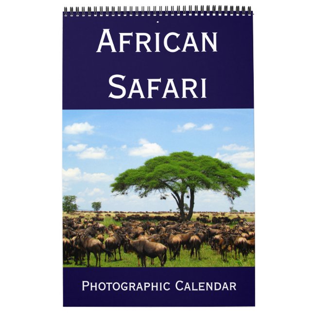 Calendário safari fotográfico africano 2025 (Capa)
