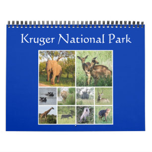 Calendário safari kruger