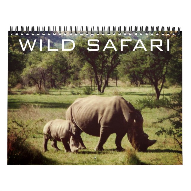 Calendário safari selvagem 2025 (Capa)