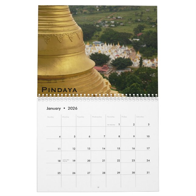 Calendário sagrado de Burma 2010 (Jan 2026)