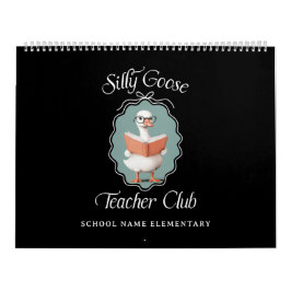 Calendário Sala de aula do Clube de Professores de Ganso de B