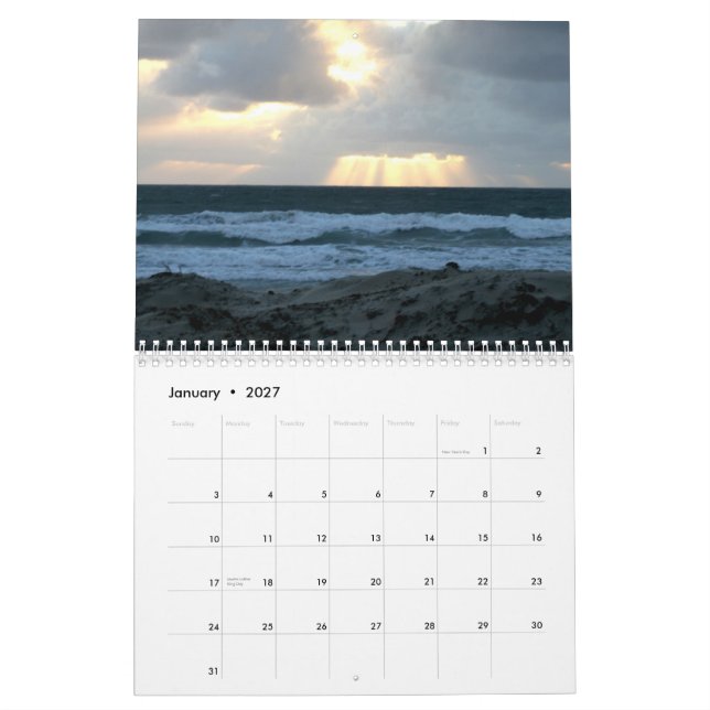 Calendário San Diego (Jan 2027)
