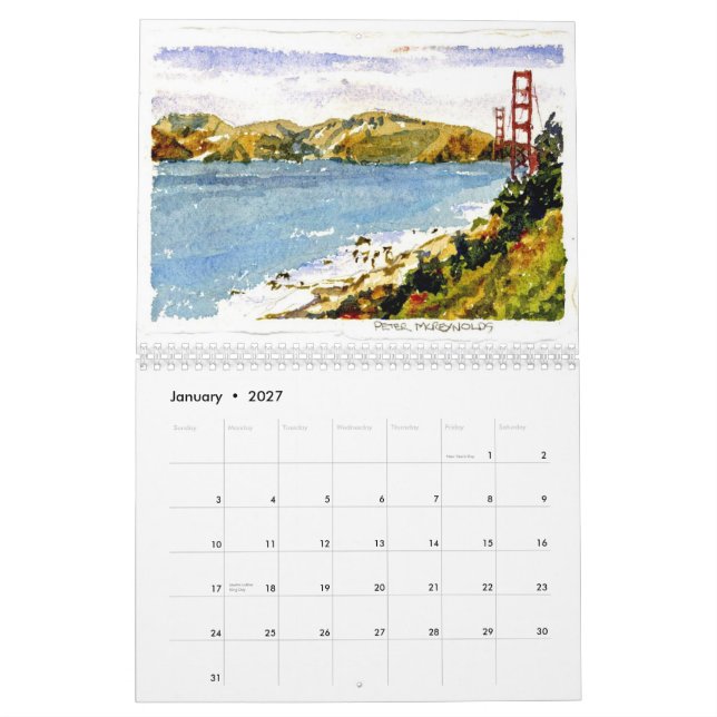 Calendário San Francisco e a porta (Jan 2027)