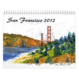 Calendário San Francisco e o Golden Gate