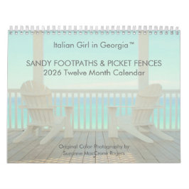 Calendário Sandy Footpaths & Picket Fences - 2026 Calendar