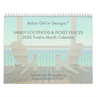 Calendário Sandy Footpaths & Picket Fences - 2026 Calendar