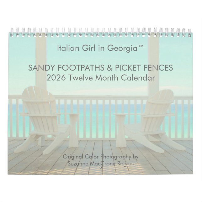 Calendário Sandy Footpaths & Picket Fences - 2026 Calendar (Capa)