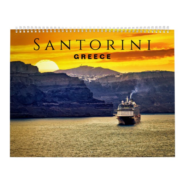 Calendário Santorini, Grécia (Capa)