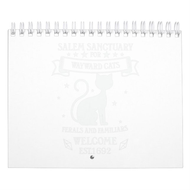 Calendário Santuário De Witch Salem Para Cats Negros Wayward  (Capa)