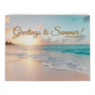 Calendário Saudações ao Verão!
