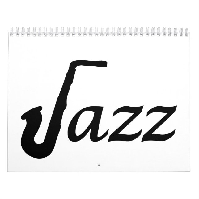 Calendário Saxofone do jazz (Capa)
