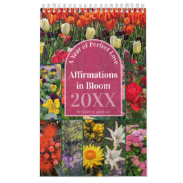 Calendário Say It Daily Affirmations in Bloom 12-months