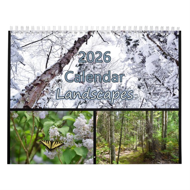 Calendário Sazonal de Paisagens de Quebec Canadá (Capa)