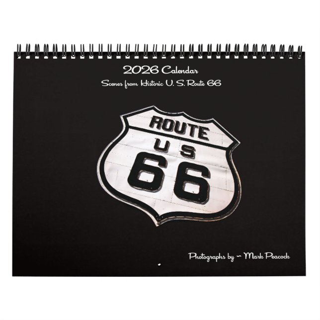 Calendário Scenes from Historic Route 66 (Capa)