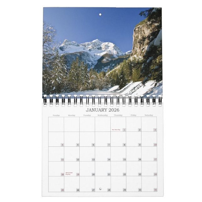 Calendário Scenic Salzkammergut (Jan 2026)