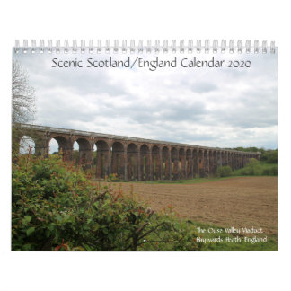 Calendário Scenic Scotland/England Calendar 2020
